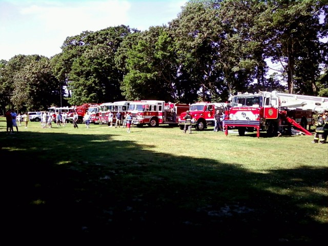 Center Moriches FD Visits Camp Paquatuck - Summer 2009