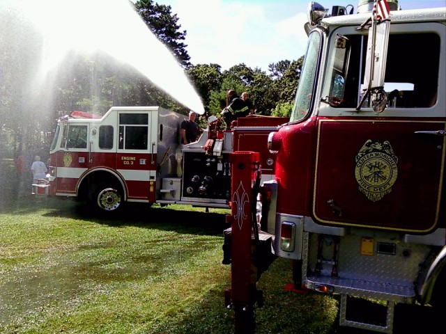 Center Moriches FD Visits Camp Paquatuck - Summer 2009